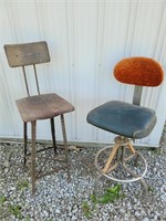 2 shop stools