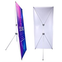 Adjustable X Banner Stand Fits Any Banner Size