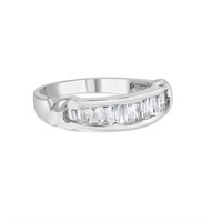 Dazzling .50ct Diamond X-station Wedding Ring