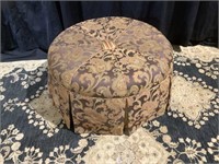 Stately upholstered with button top ottoman