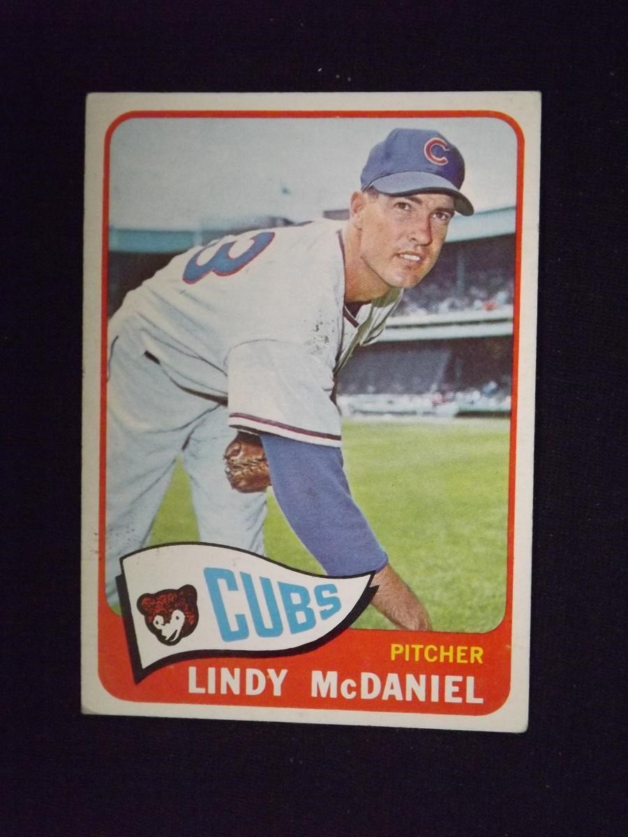 1965 TOPPS #244 LINDY MCDANIEL CHICAGO CUBS