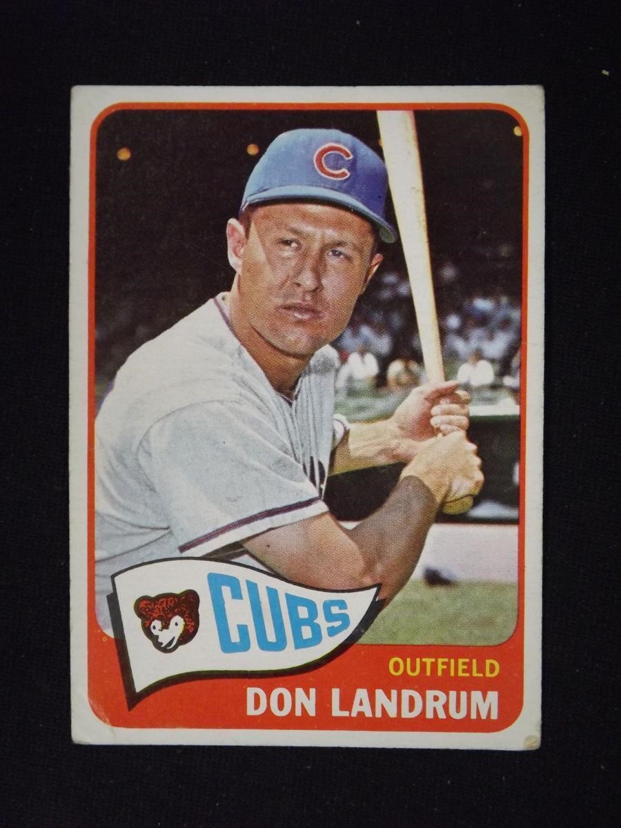 1965 TOPPS #596 DON LANDRUM CUBS HI NUMBER