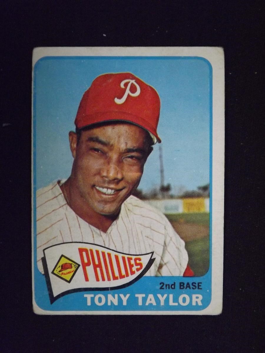 1965 TOPPS #296 TONY TAYLOR PHILLIES VINTAGE