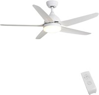 FINXIN Indoor Ceiling Fan Light Fixture W Remote