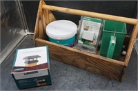 Post Cap, Spreader, Water Valve Kit, Wooden Box