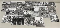25pc 1940s-80s Original Football Press Photographs