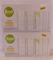 Food Network: 2 new boxes of highball glasses -
