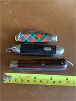 3 vintage jack knives