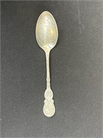 Sterling, silver good luck. Spoon etched