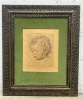 (V) Paul Rubens Portrait of a Little Boy framed