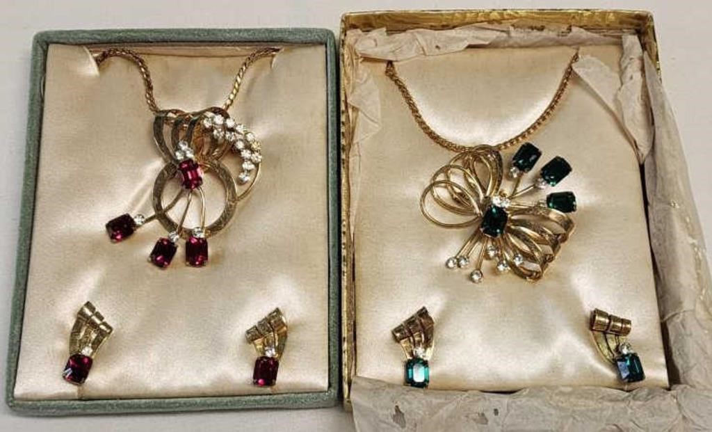 Vintage Earring, Necklace & Brooch Set