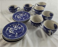 Vintage blue willow China made in Japan