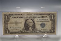 1957 $1 DOLLAR BLUE SEAL SILVER CERTIFICATE
