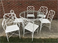 Cast Aluminum table and chairs