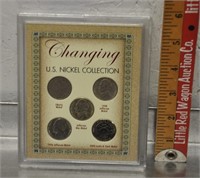 US nickels collection