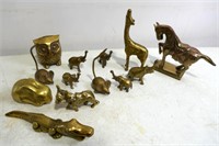 Quantity Brass Figurines