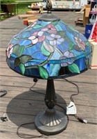 24" Leaded Stained Glass Lamp