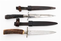 GERMAN STAG HORN HUNTING DAGGERS