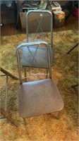 2 Metal chairs