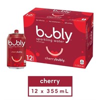 BB 6/23 12x355mL bubly cherry Sparkling