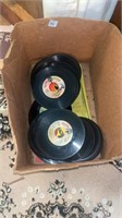 Box of Vinyl Records