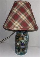 Glass Lamp filled with Thread