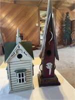 2 Decorative Birdhouses