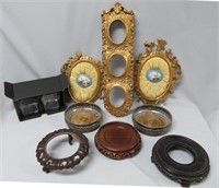 Assorted silver plate decorative items