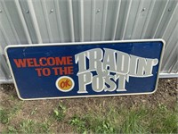 METAL WELCOME TO THE TRADEPOST "OK" SIGN