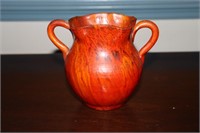 North State Pottery Co double handled scallop top