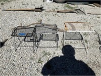 3 Wrought Iron Stacking Plant Stands PU ONLY