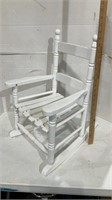 White children’s rocking chair