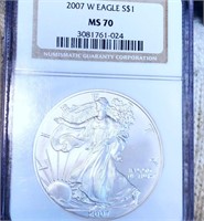 2007-W Silver Eagle NGC - MS70