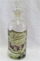 Palmer Garland of Violets Perfume Bottle H 7.5"