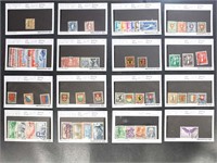Switzerland Stamps Used on dealer cards incl early
