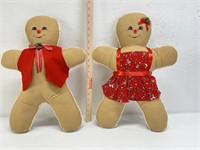 19” Plush Gingerbread Couple - Man and Woman
