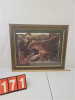 Home Interior Cheetah Print Heavy Frame