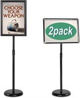B1705  Klvied Pedestal Poster Stand, 11 x 17 in