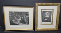 Framed Lithographs of Queen Catherine