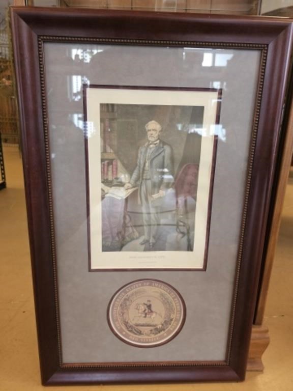 Framed Robert E Lee Print