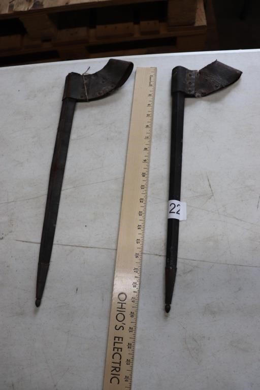 Two Leather Scabbards