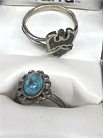 Turquoise costume rings