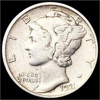 1921-D Mercury Dime ABOUT UNCIRCULATED