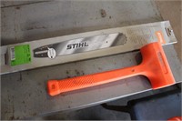 Stihl Chainsaw Bar and Dead Blow Hammer