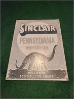 Metal Sinclair Pennsylvania Motor Oil Metal Sign