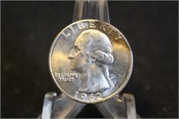 1962-D Uncirculated Washington Silver Quarter