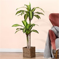 E9990  Faux Dracaena Tree, 4ft, Indoor/Outdoor