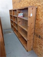 Single-Sided Wood Bookshelf