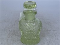 Vintage imperial NUCUT mustard/Vaseline glass