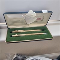 Vintage Cross Pen & Pencil Set In Case